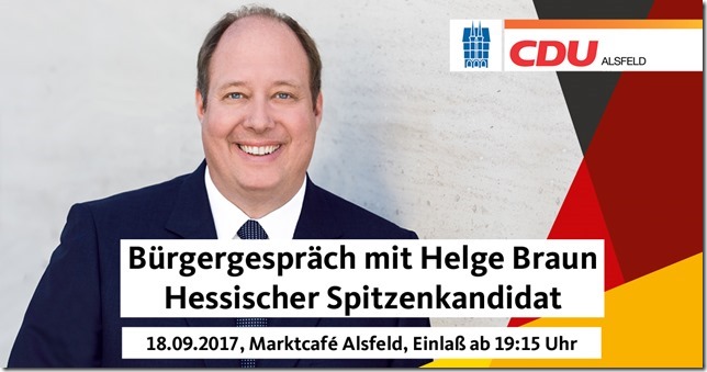 Helge Braun Hessischer Spitzenkandidat
