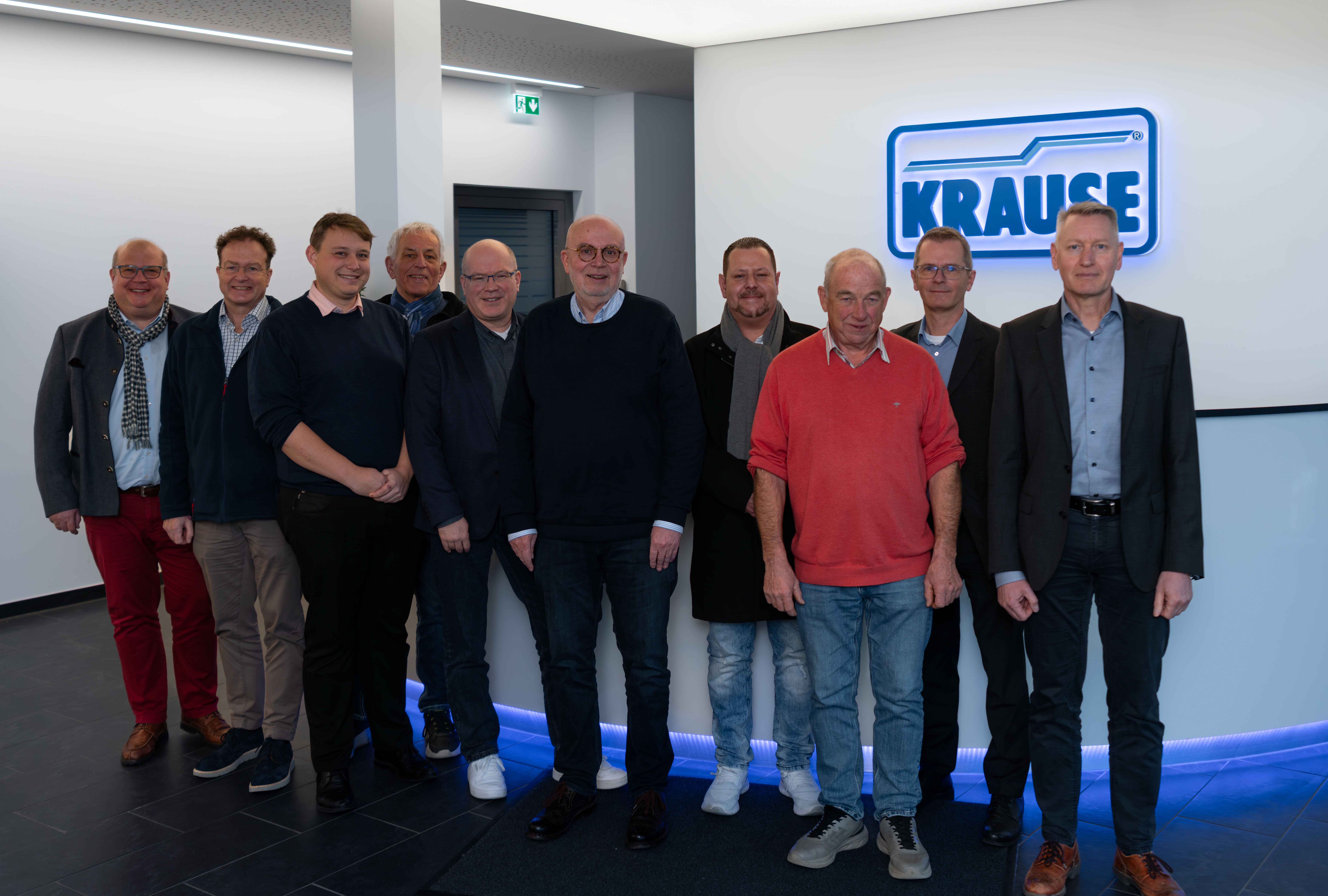 Die Mitglieder der CDU zusammen mit den Gesch�ftsf�hrern Stefan Krause, Thomas L�ser und Joachim Reich