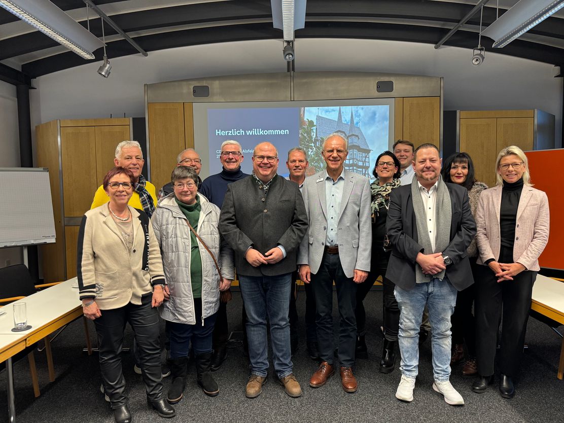 Die Delegation der CDU Alsfeld mit dem Vorstandsvorsitzenden Herrn Helmut Euler.